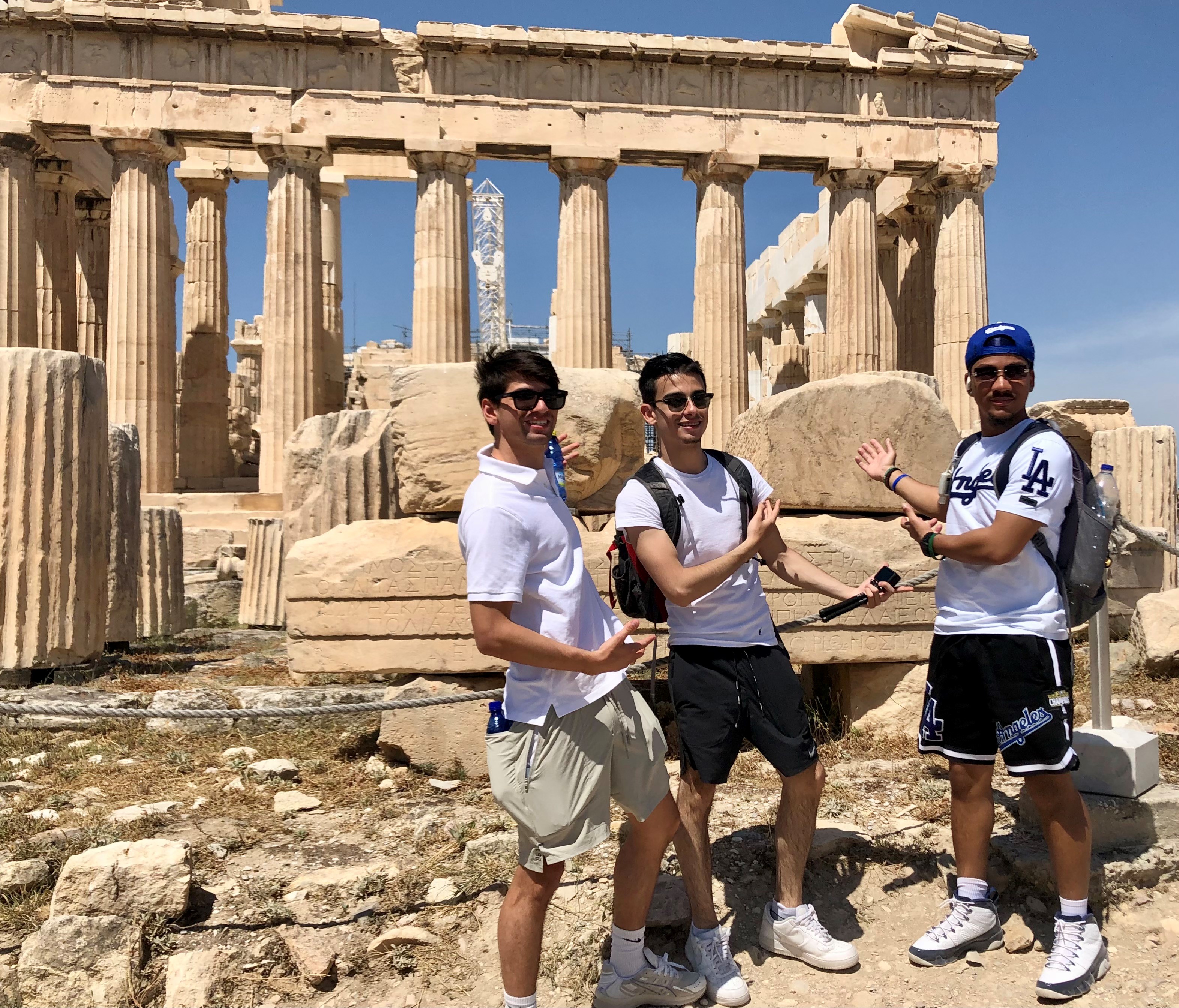 Tour of the Acropolis in Athens students visiting the Acropolis in Athens